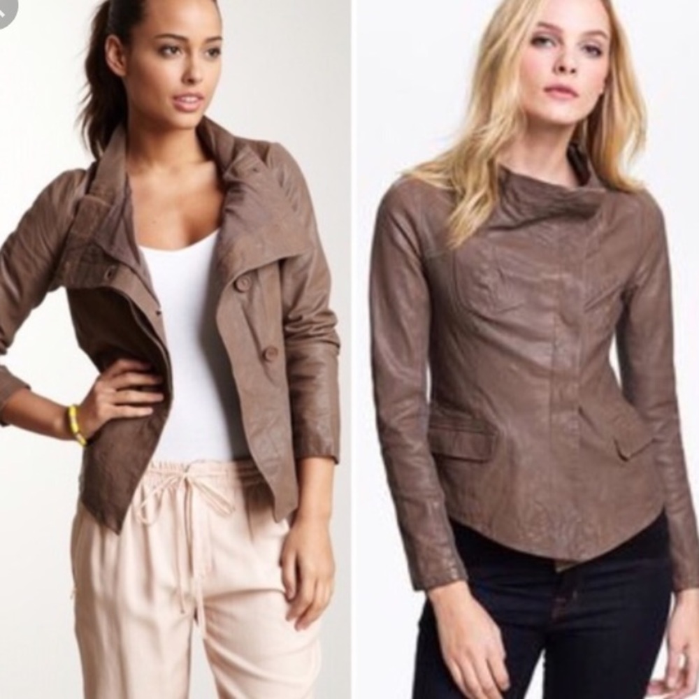 Q40 Assymetrical Leather Jacket